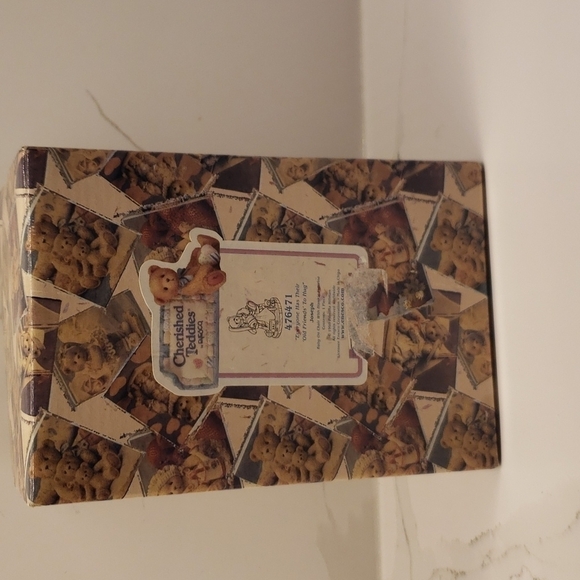 NIB Cherished Teddies Joseph Figurine, Item #476471, Baby on Chair with Blankie - Picture 6 of 7